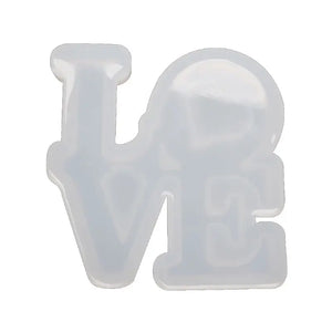 English Letters Love Pendant Silicone Jewelry Resin Mold