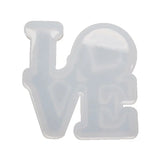 English Letters Love Pendant Silicone Jewelry Resin Mold