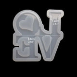 English Letters Love Pendant Silicone Jewelry Resin Mold