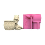 Epoxy Mold Succulent Flower Pot Silicone Mold Mirror Resin Storage Mold