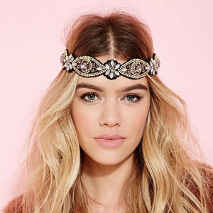 Vintage Crystal Headband Rhinestone Bohemian Hair Accessories