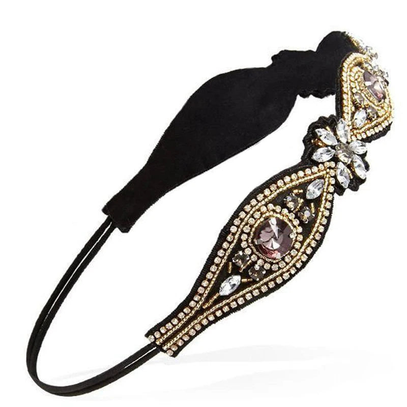 Vintage Crystal Headband Rhinestone Bohemian Hair Accessories