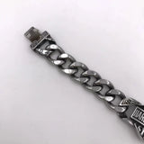Men's Stainless Steel Motorcycle Skull Bracelet