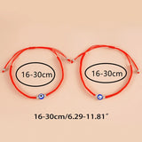 Evil Eye Couple Bracelets Red String Wristband for Protection Luck
