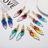 Fairy Wing Clip Earrings Rhinestone Ear Clips Romantic Jewelry