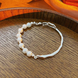 Metallic Branch Pearl Bracelets For Women Personality Jewelry