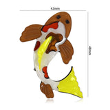 Carp Fish Shape Brooches Acrylic Jewelry Women Children Clothing Accessories