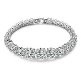 8mm AAAAA Cz Stone Silver Tennis Bracelet for Women