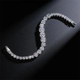 8mm AAAAA Cz Stone Silver Tennis Bracelet for Women