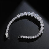 8mm AAAAA Cz Stone Silver Tennis Bracelet for Women