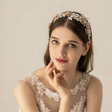 Flower Bridal Hair Wreath Crown Leaf Wedding Headband Tiara Prom Hair Ornament