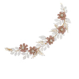Flower Bridal Hair Wreath Crown Leaf Wedding Headband Tiara Prom Hair Ornament