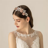 Flower Bridal Hair Wreath Crown Leaf Wedding Headband Tiara Prom Hair Ornament