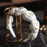 Flower Brides Tiara Headbands Wedding Hairbands Bridal Hair Accessory