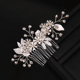 Crystal Flower Hair Combs Clips Wedding Hair Accessory
