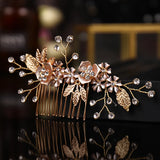 Crystal Flower Hair Combs Clips Wedding Hair Accessory