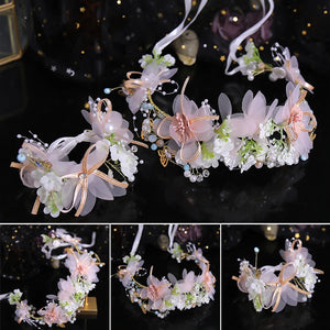 Flower Headbands Fairy Hairbands for Women Girls - Wedding Hair Jewelry