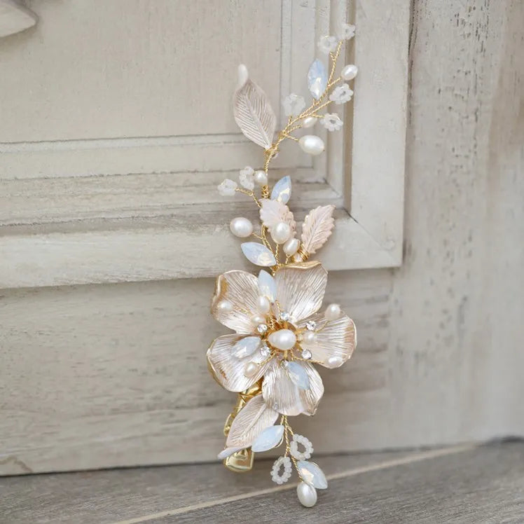 Freshwater Pearl Wedding Hair Comb for Women