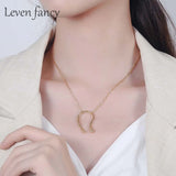 Geometric Hammered 925 Silver N Necklace Choker