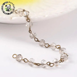 Glass Beaded Chains for DIY Jewelry Making