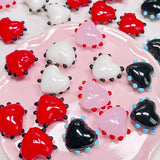 Glass Dots Love Straight Hole Beads Japanese Glass DIY Bracelet Beads