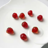 Glass Strawberry Jewelry Material Earrings Bracelet Necklace