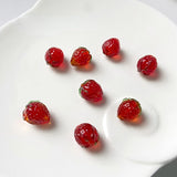 Glass Strawberry Jewelry Material Earrings Bracelet Necklace
