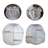 Glazed Cup Resin Casting Mold Rose Flower Tumbler Candle Holder Silicone Mold