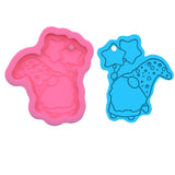 Gnome Keychain Resin Mold Lucky Gnome Santa Pendant Silicone Casting Craft Tools