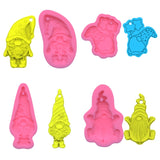 Gnome Keychain Resin Mold Lucky Gnome Santa Pendant Silicone Casting Craft Tools