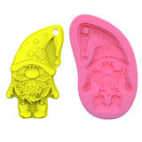 Gnome Keychain Resin Mold Lucky Gnome Santa Pendant Silicone Casting Craft Tools