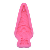 Gnome Keychain Resin Mold Lucky Gnome Santa Pendant Silicone Casting Craft Tools