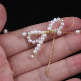 Pearl Beads Necklace Chain with Lobster Clasp Elegant Fashion Jewelry