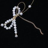Pearl Beads Necklace Chain with Lobster Clasp Elegant Fashion Jewelry