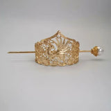 Plated Hair Crown Chinese Hanfu Headdress