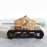 Plated Hair Crown Chinese Hanfu Headdress