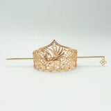 Plated Hair Crown Chinese Hanfu Headdress