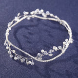 Silver Crystal Hair Vines Wedding Headbands