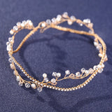 Silver Crystal Hair Vines Wedding Headbands