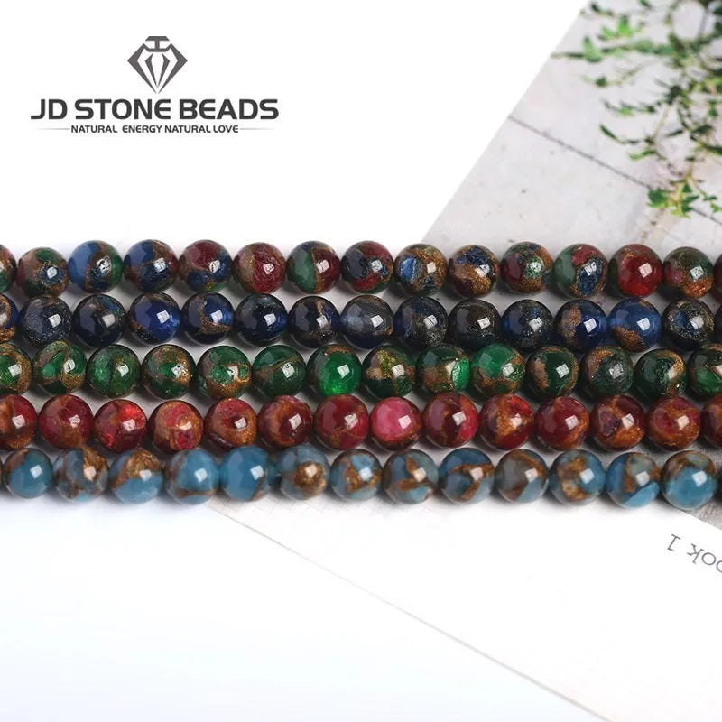 6-12mm Loose Gemstone Beads Bracelet European American Style