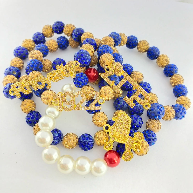 Greek SGR Sorority Charms Bracelets Set