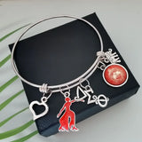 Greek Sorority AEO Shield Elephant Adjustable Bracelet