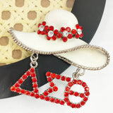 Red Flower Charms Women Brooch Jewelry