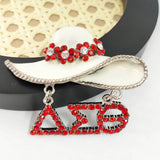 Red Flower Charms Women Brooch Jewelry