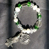 Greek Sorority Elastic Line Disco Ball Bracelet