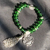 Greek Sorority Elastic Line Disco Ball Bracelet
