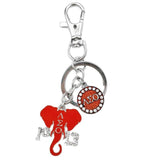 Greek Sorority Elephant Charm Keychain Bag Accessory