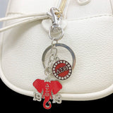 Greek Sorority Elephant Charm Keychain Bag Accessory
