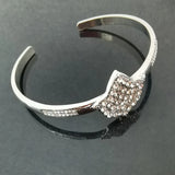 Greek Sorority Maple Leaf Rhinestone Cuff Bracelets