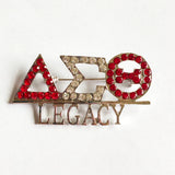 Greek Sorority Rhinestones Brooch Charms Women Jewelry